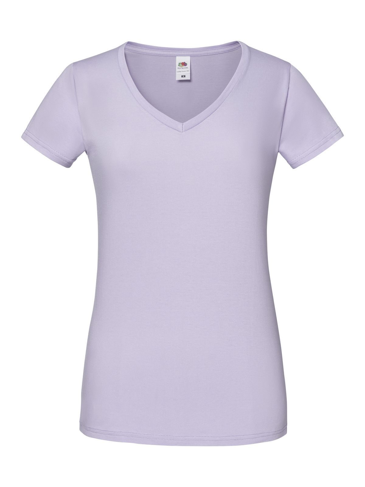 Camiseta feminina icônica com decote em V 150 - SL - Lavanda Suave
