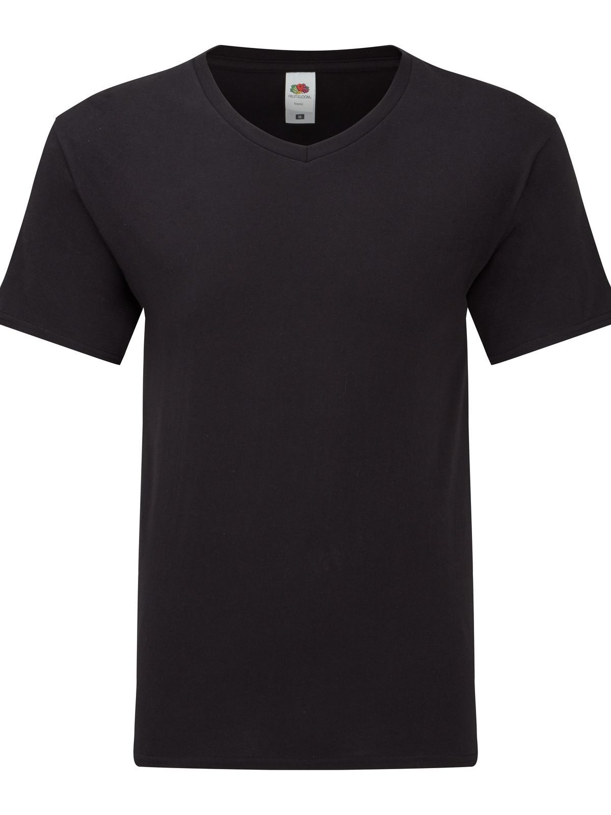 Camiseta icônica com decote em V 150 - 36 - Preto