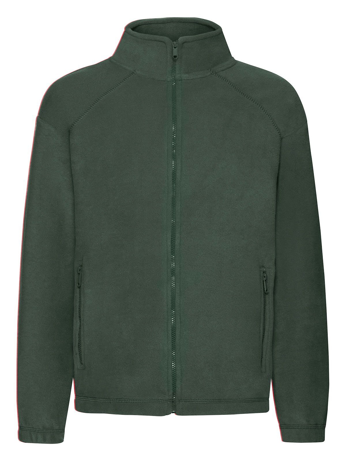 Casaco de lã polar infantil com zíper frontal - 38 - Verde Garrafa