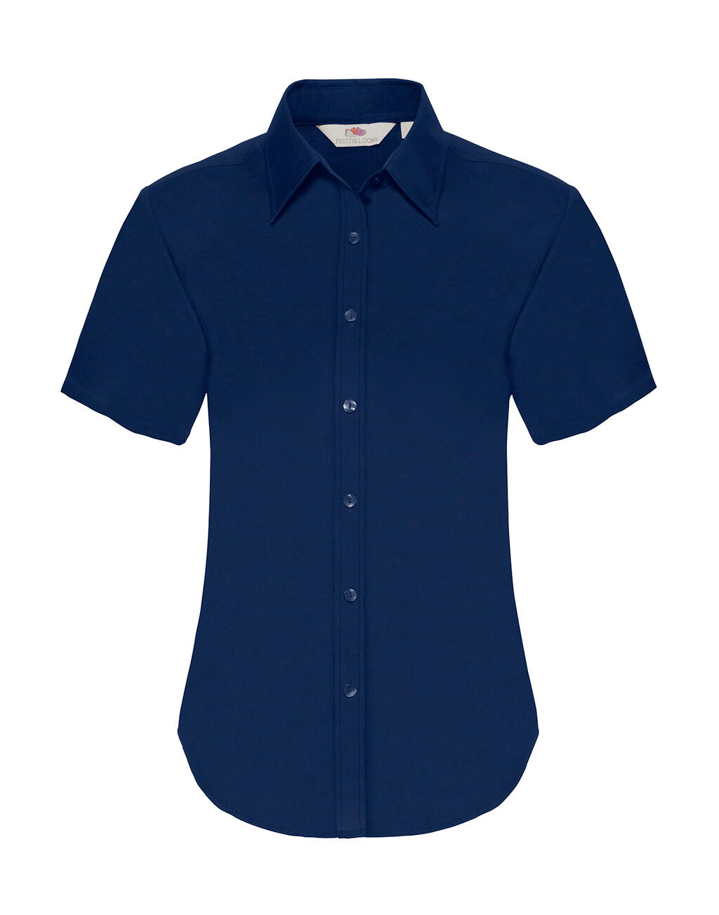 Camisa Oxford feminina de manga curta