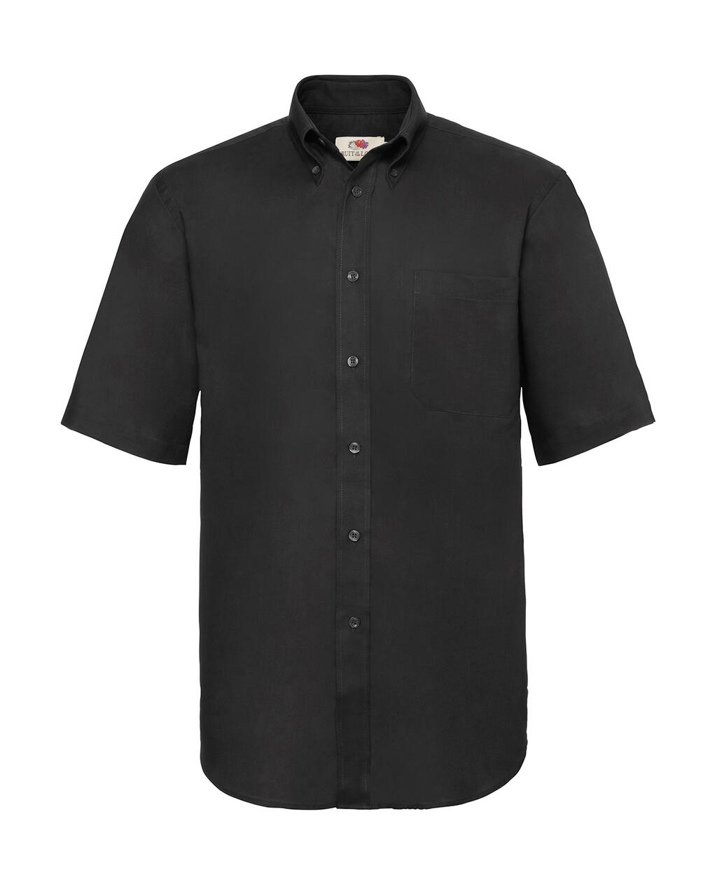Camisa Oxford masculina de manga curta - 36 - Preto