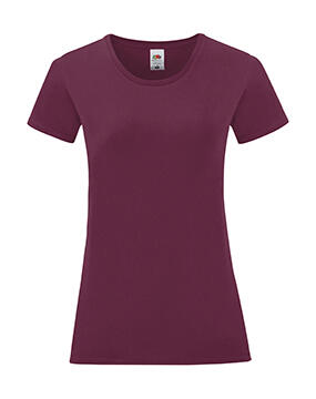 Camiseta icônica feminina - 41 - Borgonha