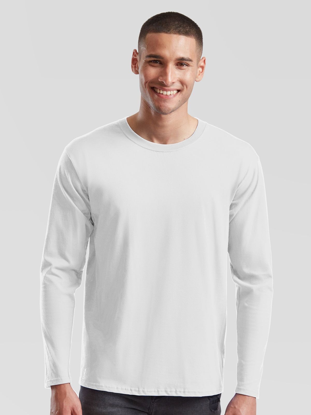 Camiseta icônica de manga comprida em algodão penteado 195