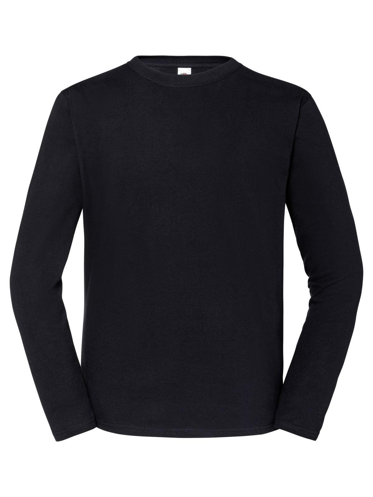 Camiseta icônica de manga comprida em algodão penteado 195 - 36 - Preto
