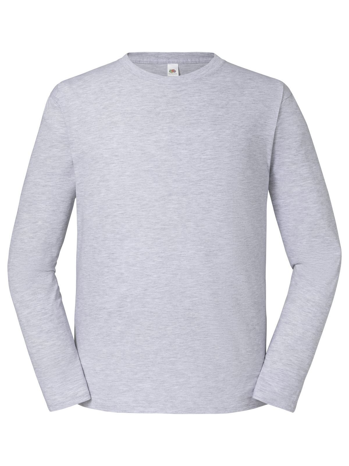 Camiseta icônica de manga comprida em algodão penteado 195 - 94 - Heather Grey