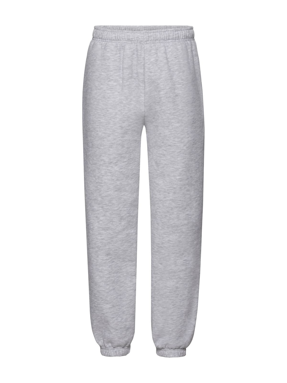 Calças de moletom infantis premium com punho elástico - 94 - Heather Grey
