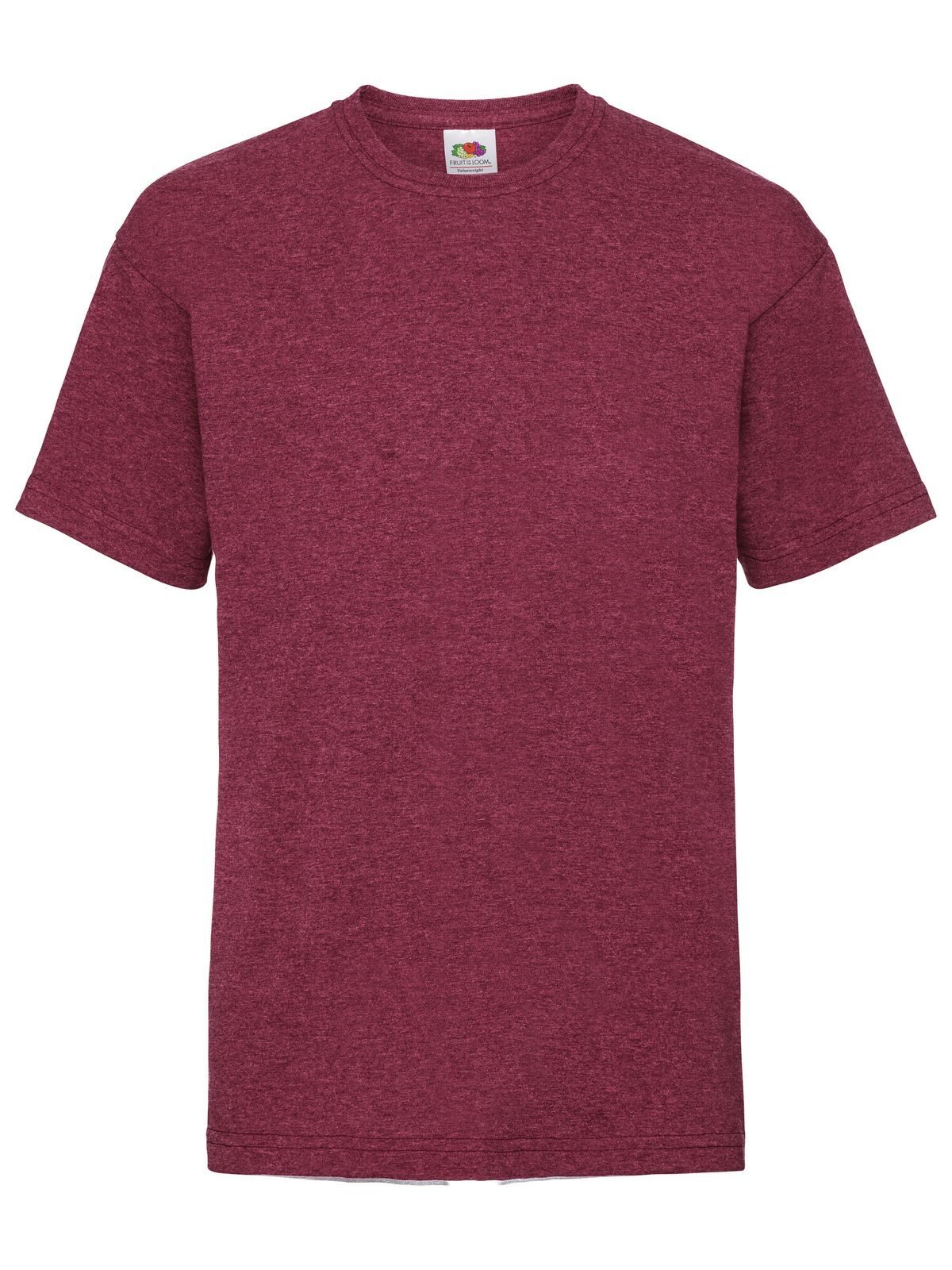 Camiseta infantil de baixo custo - VH - Vermelho Heather Vintage