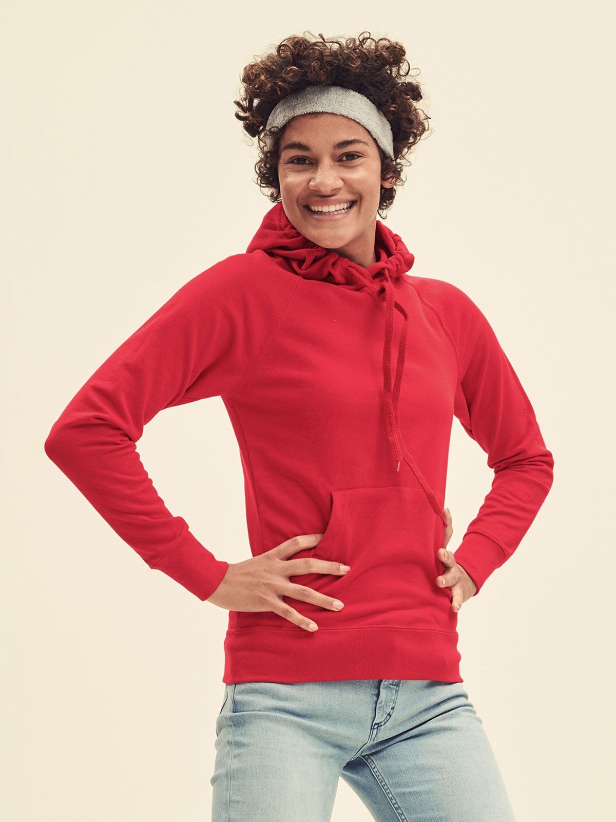 Moletom feminino leve com capuz