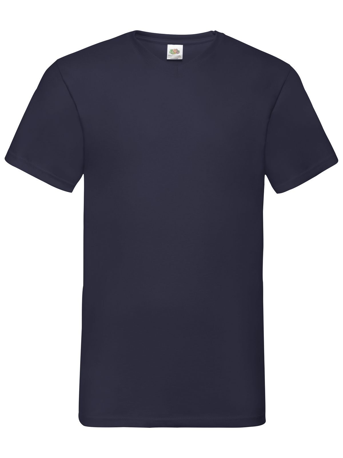 Camiseta Valueweight com decote em V - AZ - Marinha Profunda