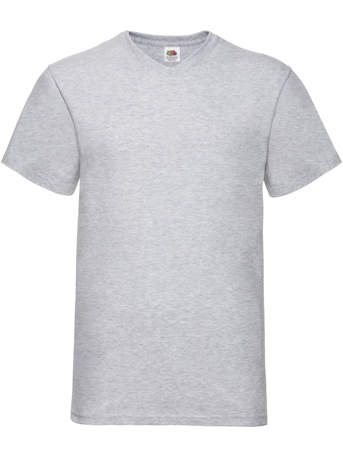 Camiseta Valueweight com decote em V - 94 - Heather Grey