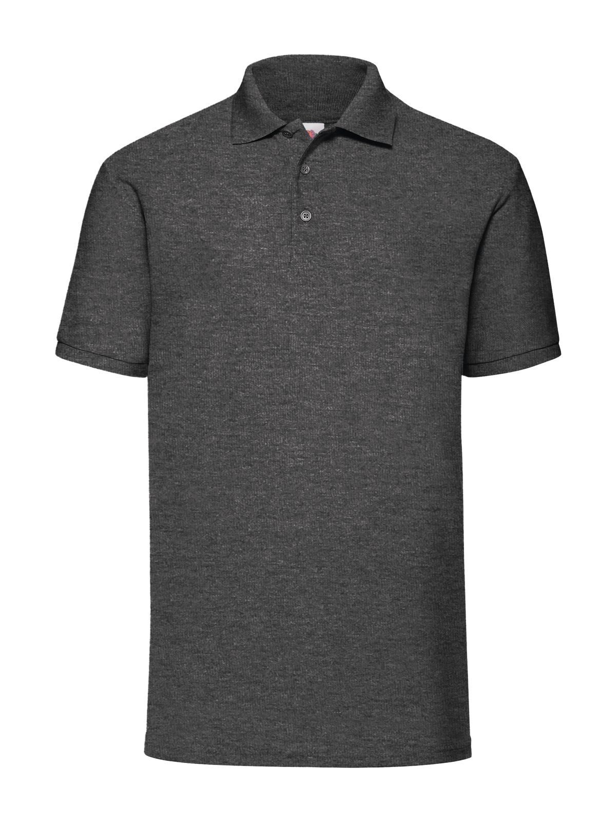 Polo Piqué 65/35 - HD - Cinza Mesclado Escuro