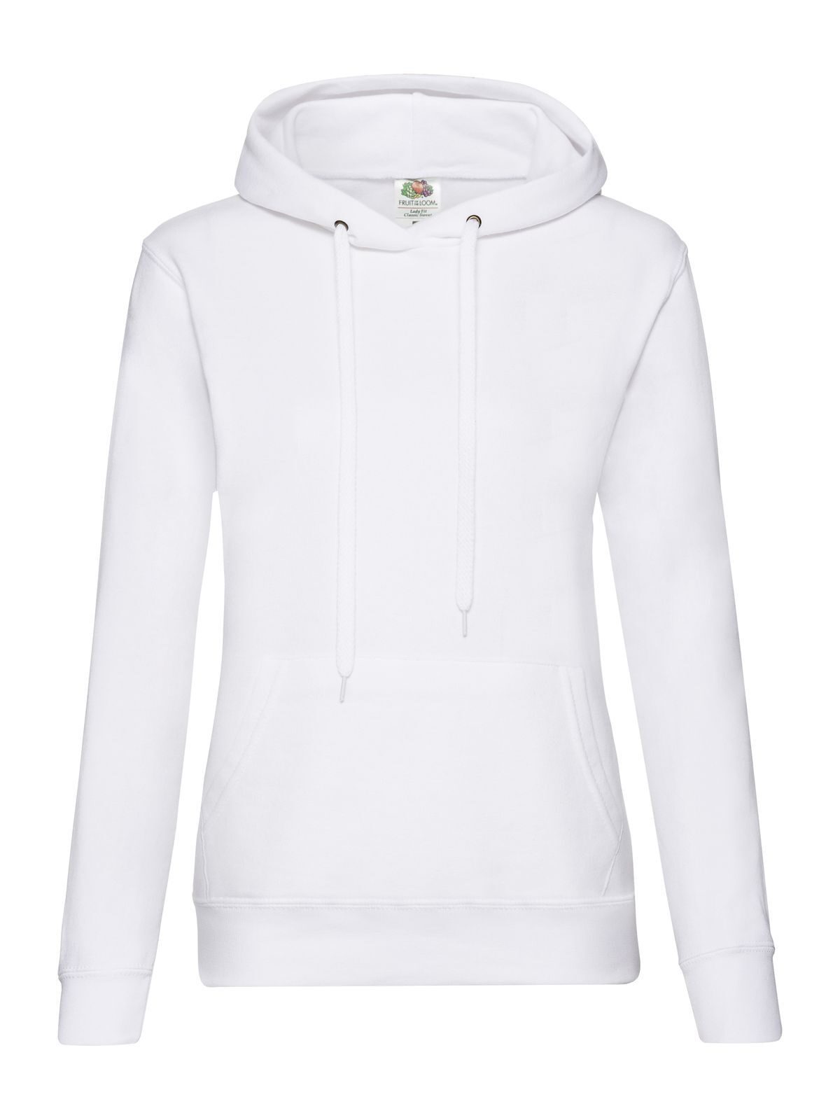 Moletom clássico feminino com capuz - 30 - Branco