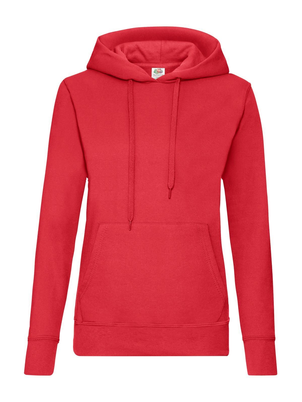 Moletom clássico feminino com capuz - 40 - Vermelho