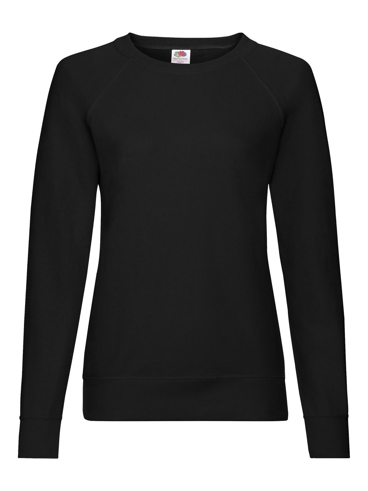 Moletom Raglan Leve Feminino - 36 - Preto
