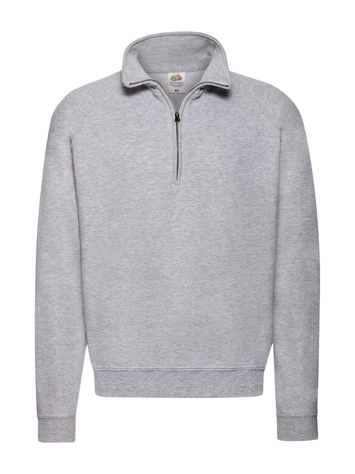 Moletom clássico com zíper no pescoço - 94 - Heather Grey