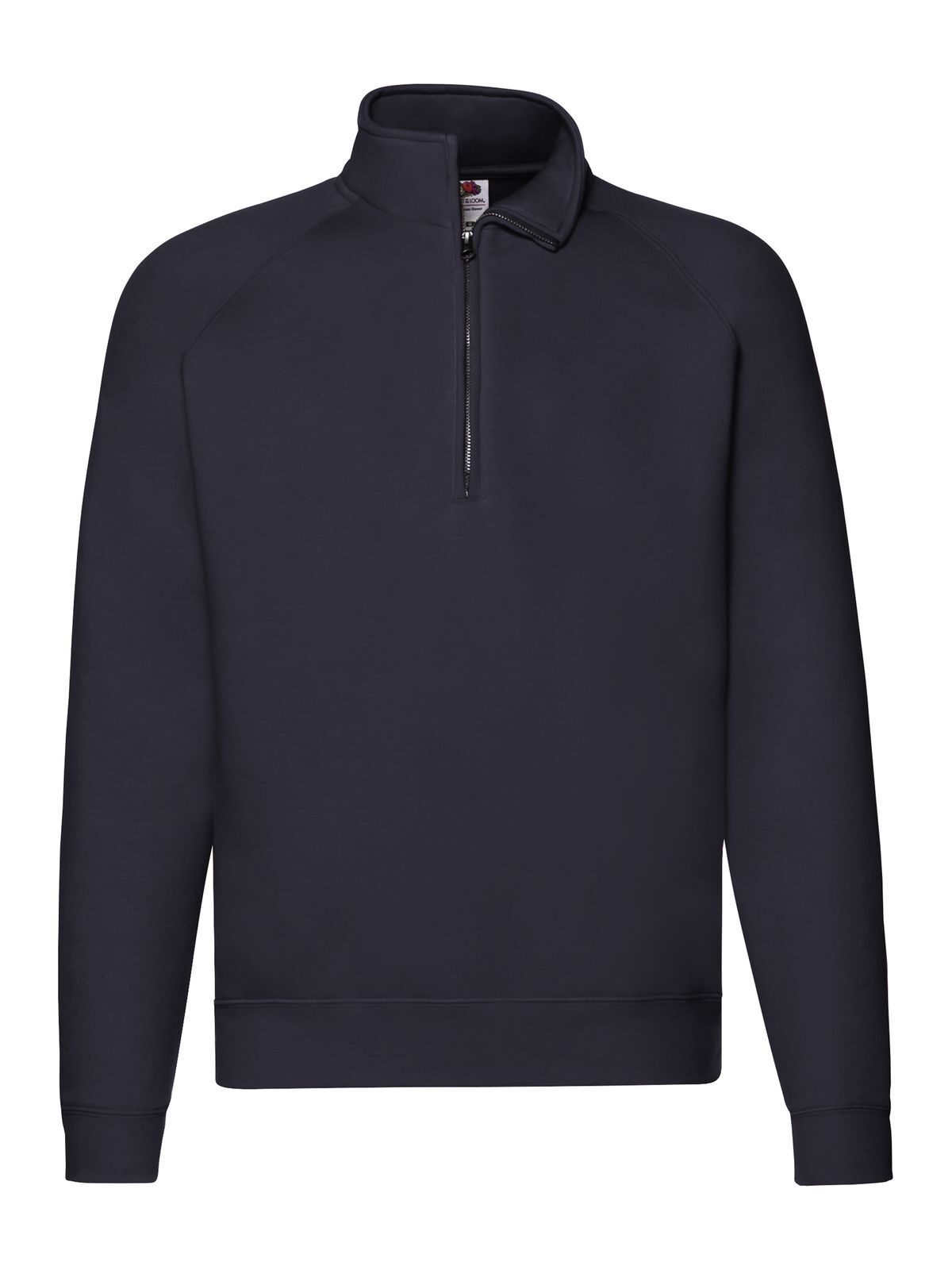 Moletom Raglan Premium com Zíper no Gola - AZ - Marinha Profunda