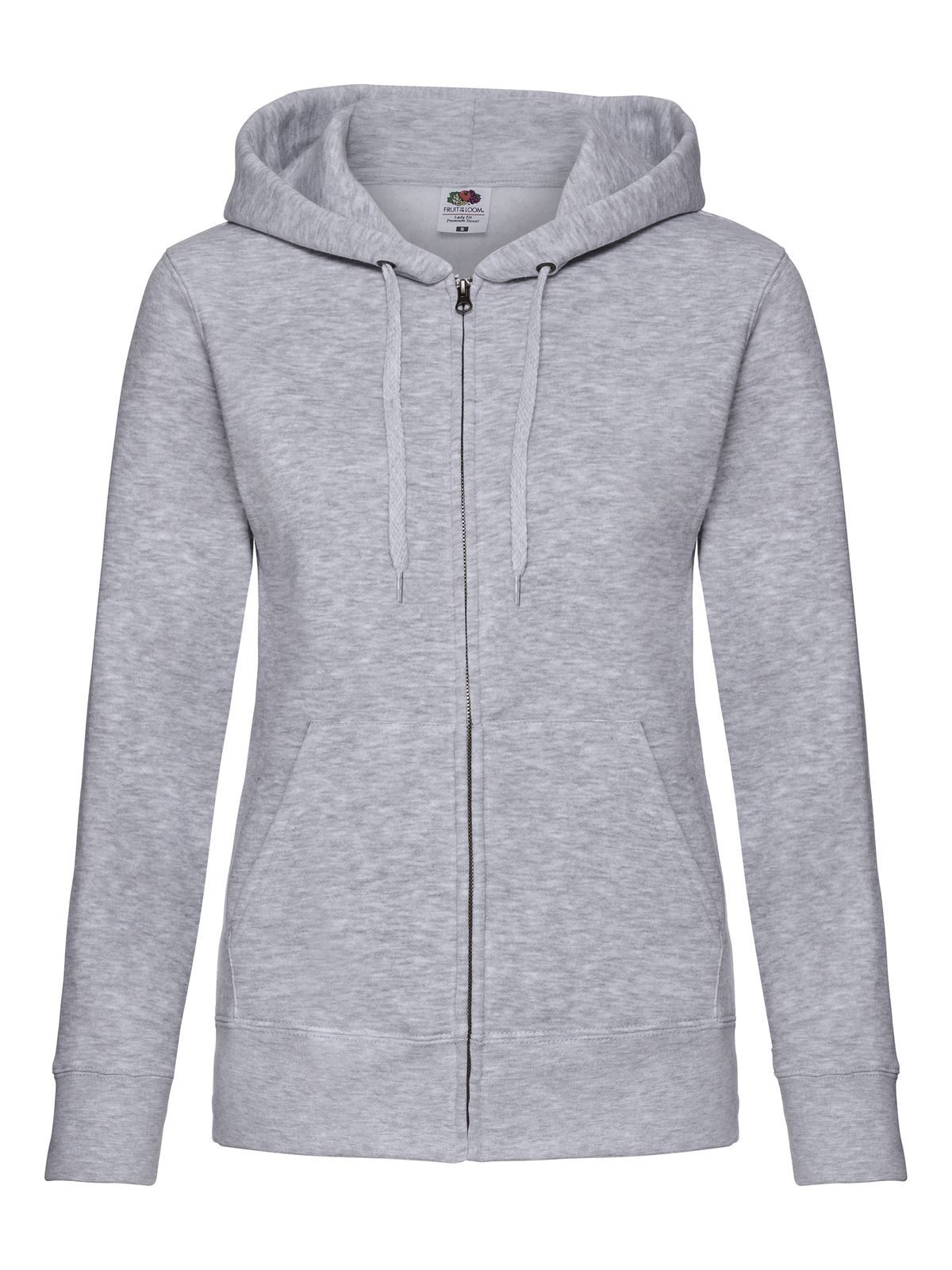Jaqueta feminina premium com capuz - 94 - Heather Grey