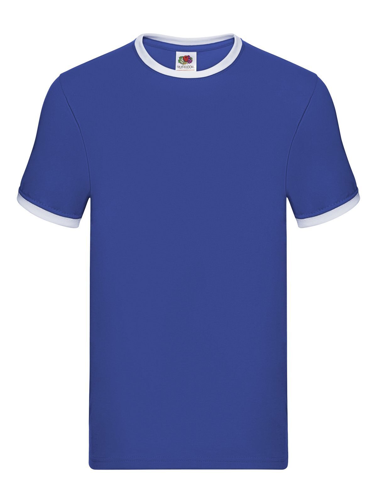 Camiseta Ringer - KB - Azul Royal-Branco