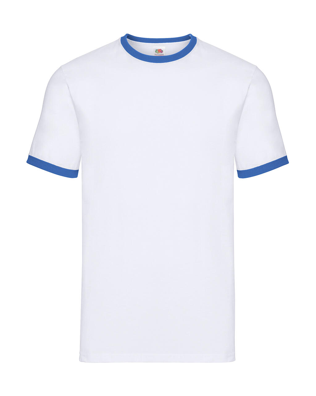 Camiseta Ringer - AW - Branco-Azul Royal