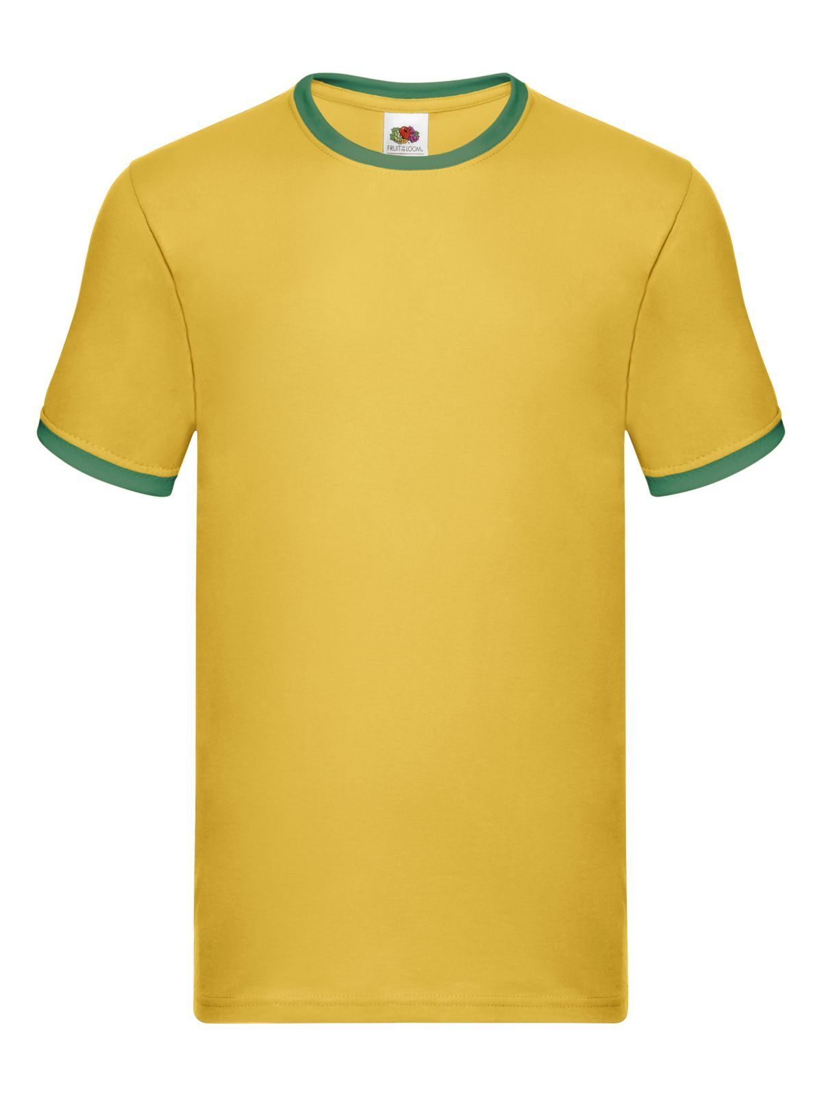 Camiseta Ringer - AM - Girassol-Verde Kelly