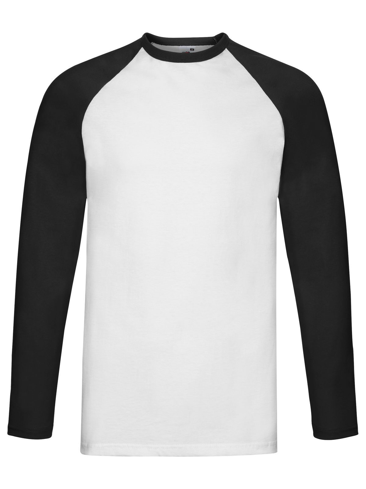 Camiseta de beisebol de manga comprida - TH - Branco-Preto