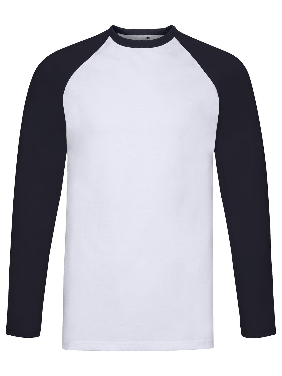 Camiseta de beisebol de manga comprida - WE - NÓS - Branco-Marinho Profundo