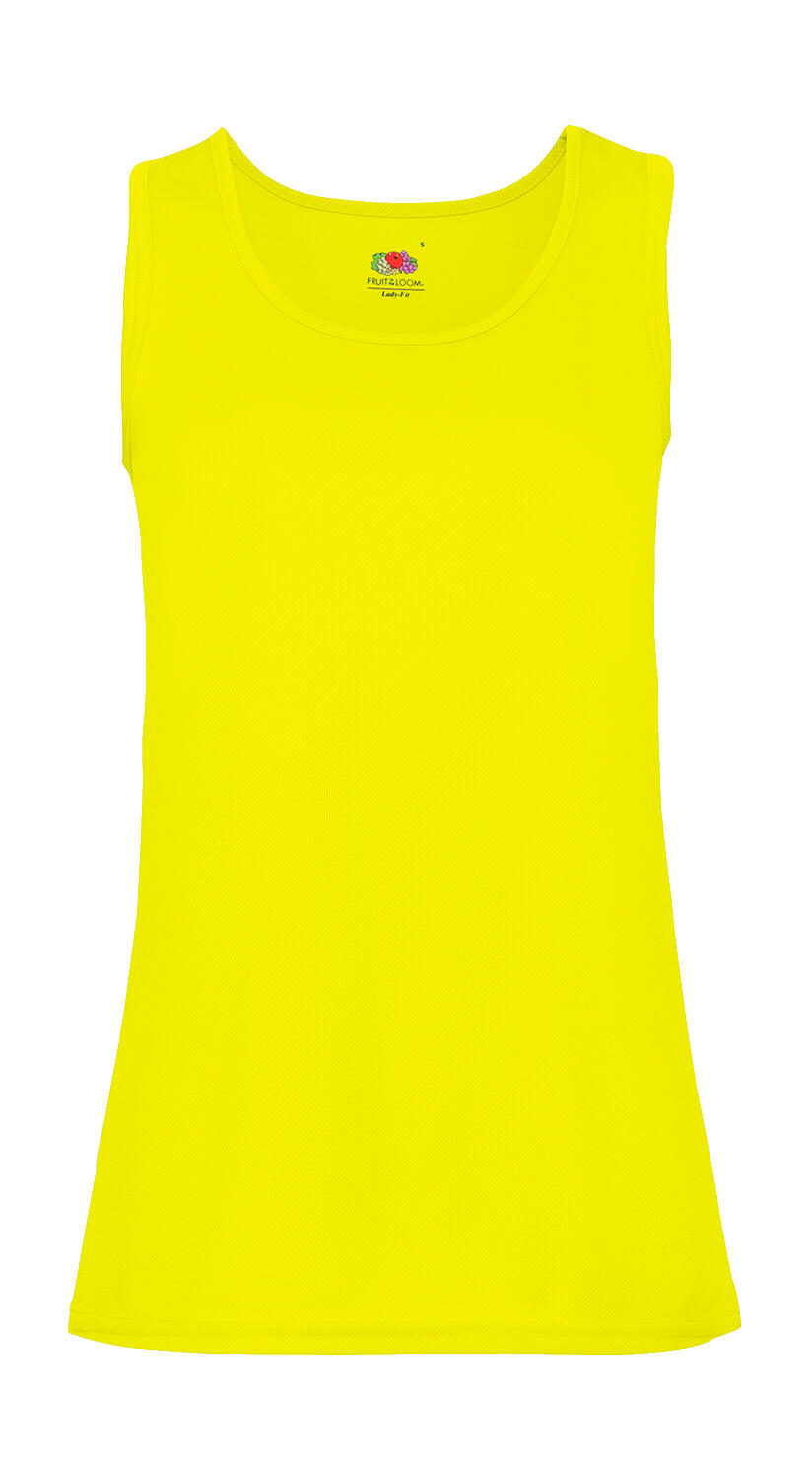 Colete de desempenho feminino - XK - Amarelo Brilhante