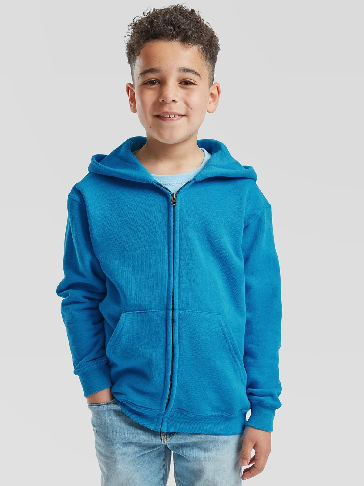 Jaqueta infantil clássica com capuz