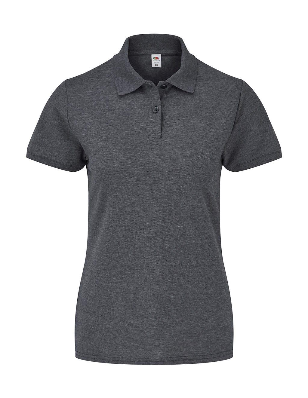 Polo feminino 65/35 - HD - Cinza Mesclado Escuro