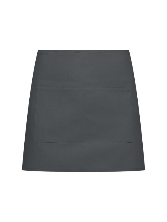 Avental básico de meio corpo com bolso - GY - Cinza