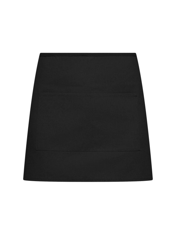 Avental básico de meio corpo com bolso - BK - Preto