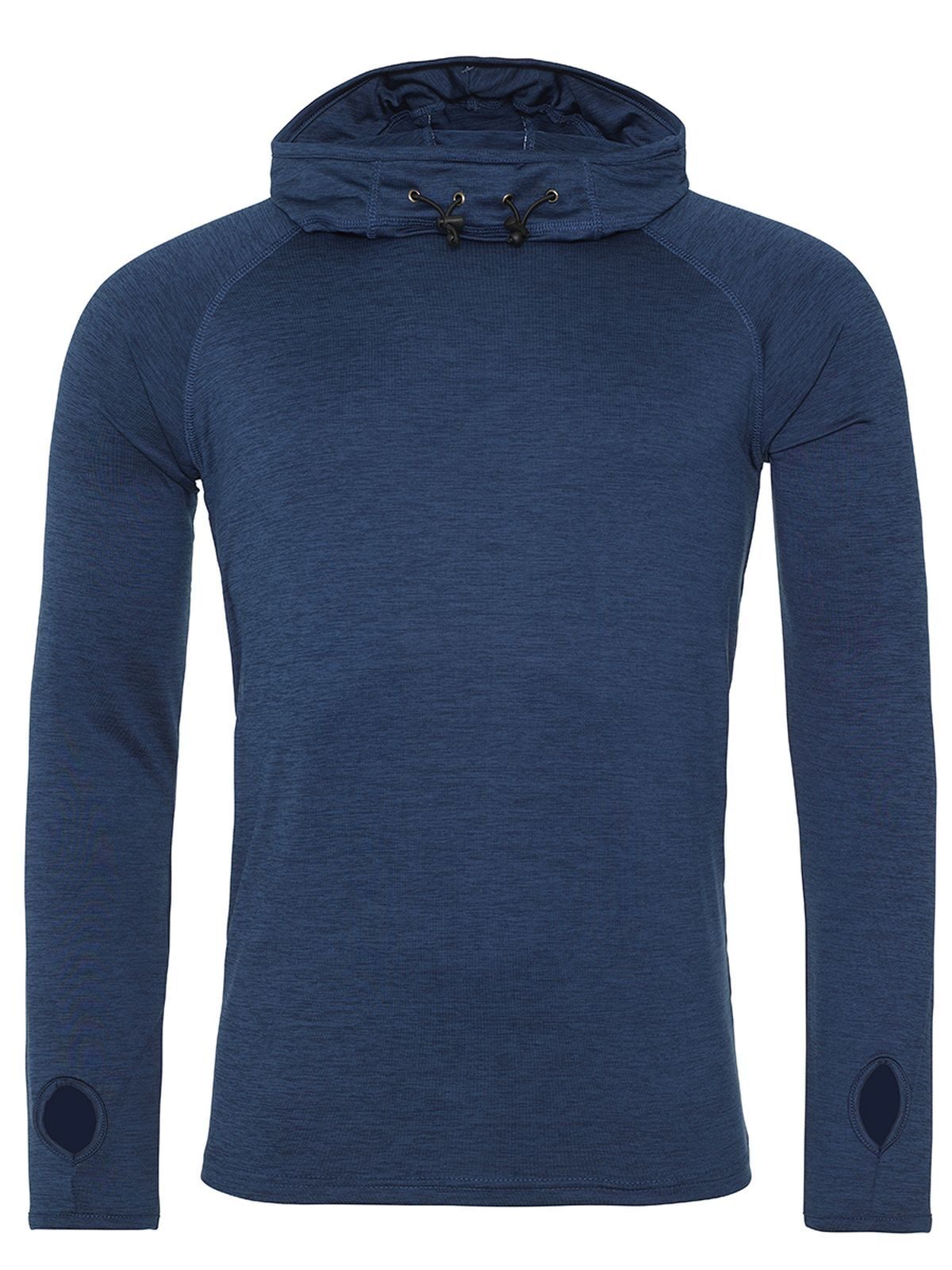 Blusa masculina estilosa com gola alta - NYM - MARINHA MELANGE