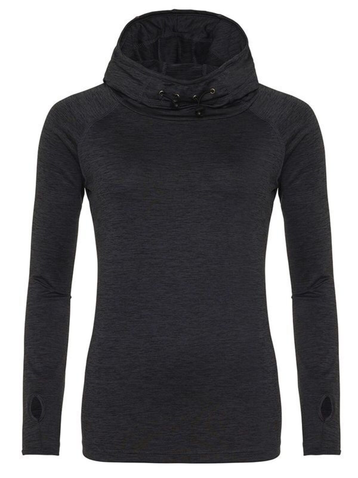 Blusa feminina com gola alta e modelagem moderna - JBL - PRETO JATO