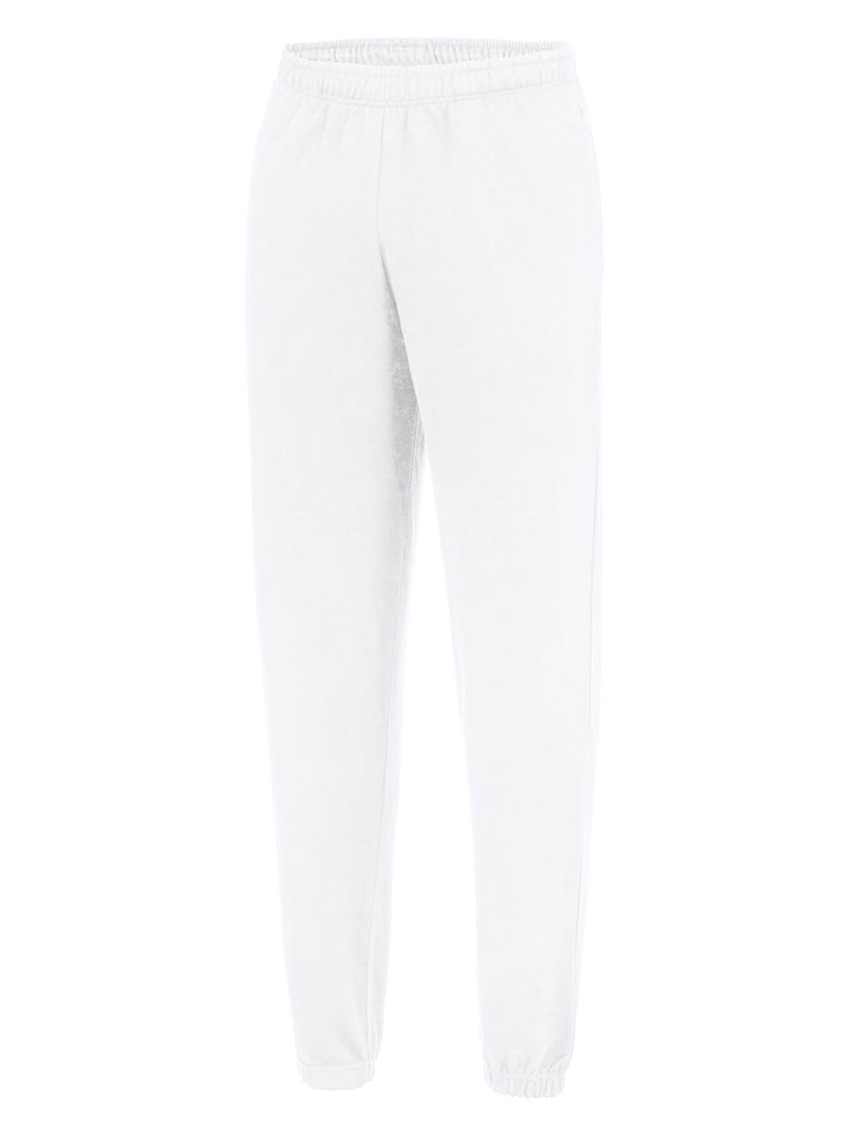 Calças de moletom com barra dobrada estilo universitário - ARW - BRANCO ÁRTICO