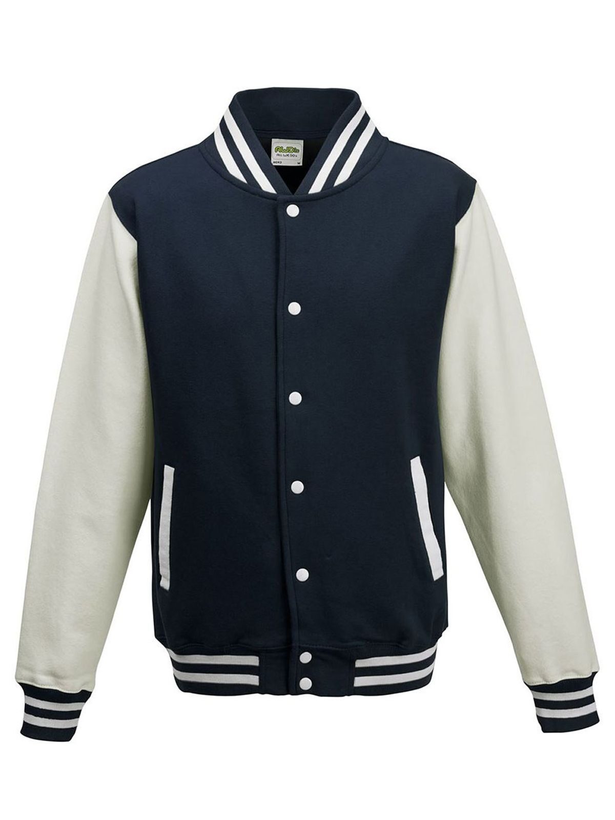 Jaqueta universitária - OXNWHT - OXFORD NAVY/BRANCO