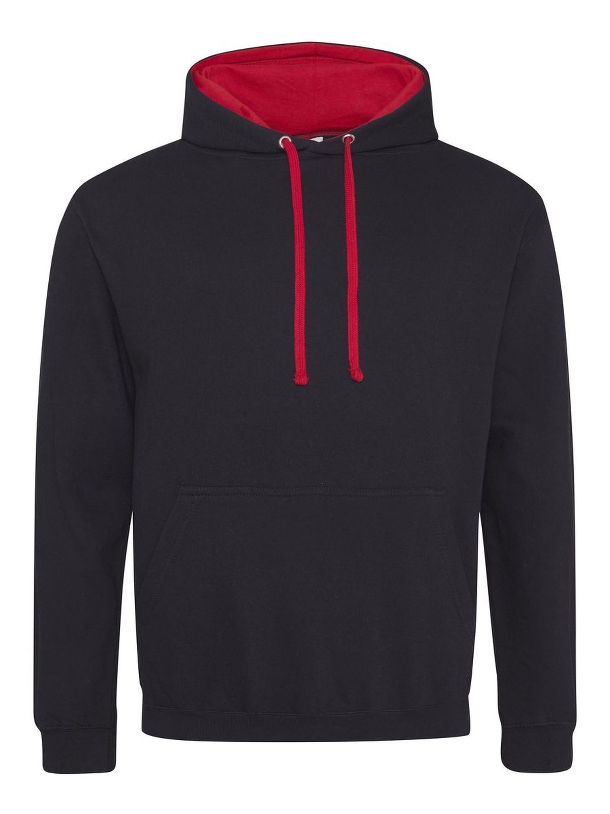 Moletom universitário - JBLFIR - PRETO JATO/VERMELHO FOGO