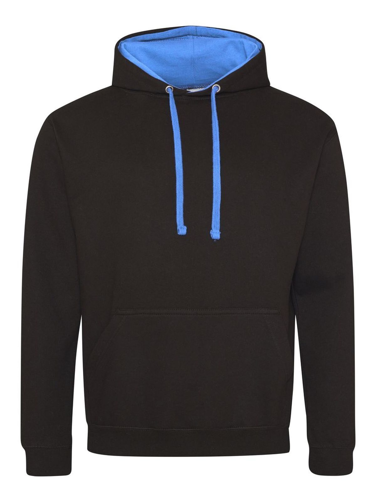 Moletom universitário - JBLSAP - PRETO JATO/AZUL SAFIRA