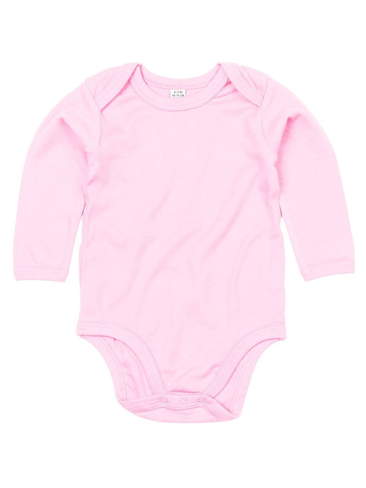 Body de manga comprida para bebê - PP - Rosa Pó