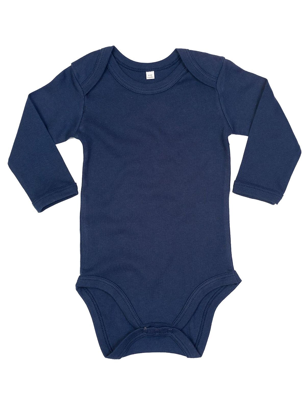 Body de manga comprida para bebê - NN - Azul Escuro