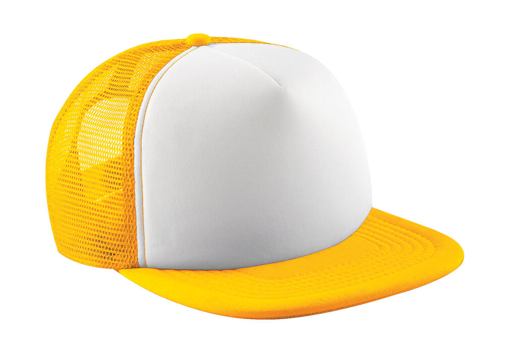 Boné Trucker Vintage Snapback - SUNW - Girassol/Branco