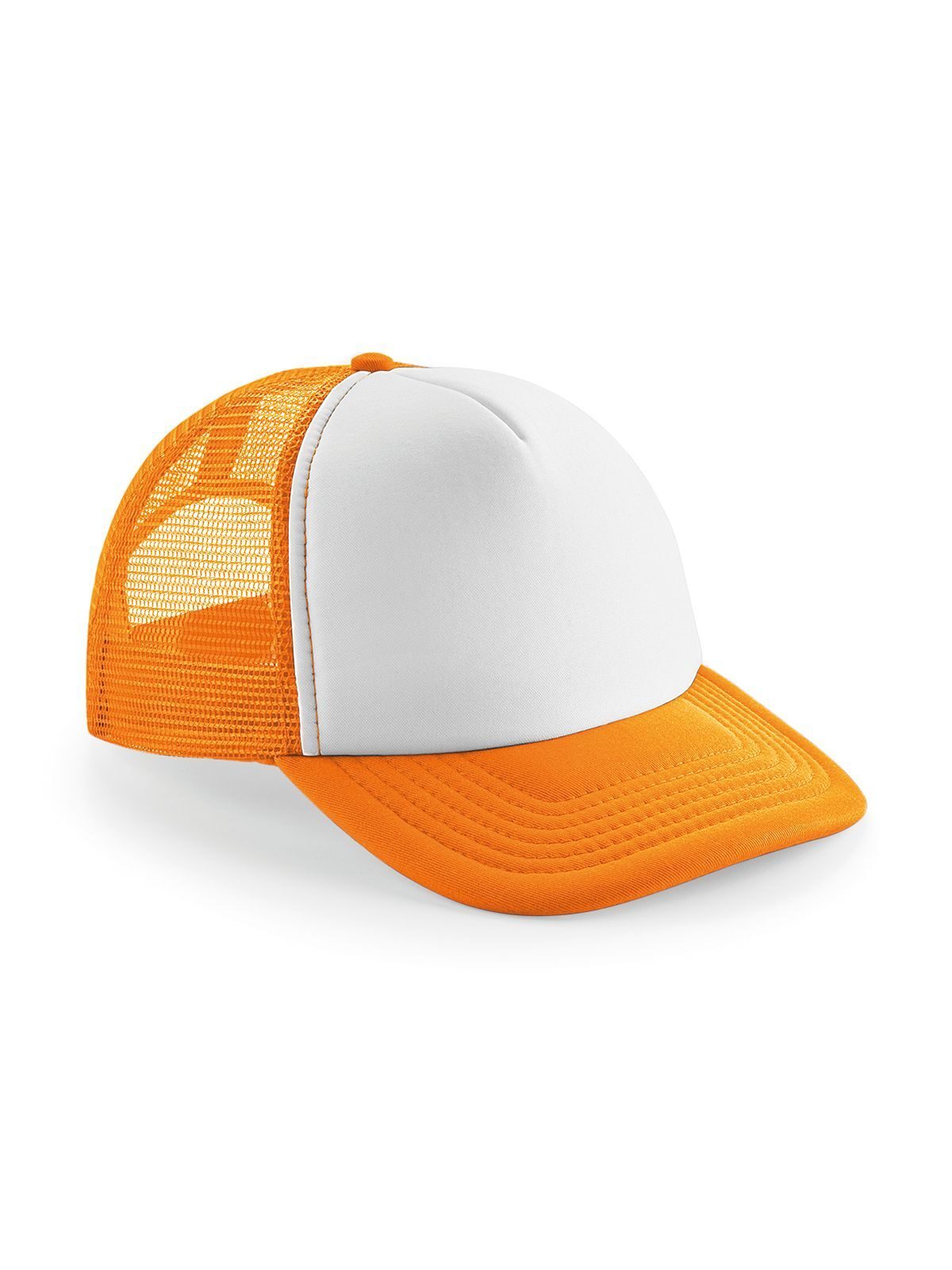 Boné Trucker Vintage Snapback - ORAW - Laranja/branco