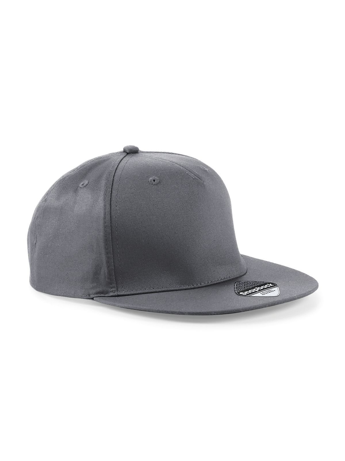 Boné Rapper Snapback de 5 Painéis - GPH - Cinza grafite