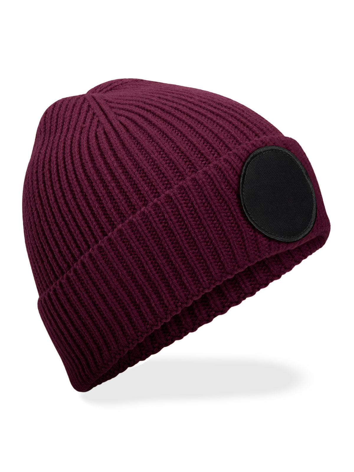 Gorro Circular Fashion Patch - BURB - Borgonha/preto