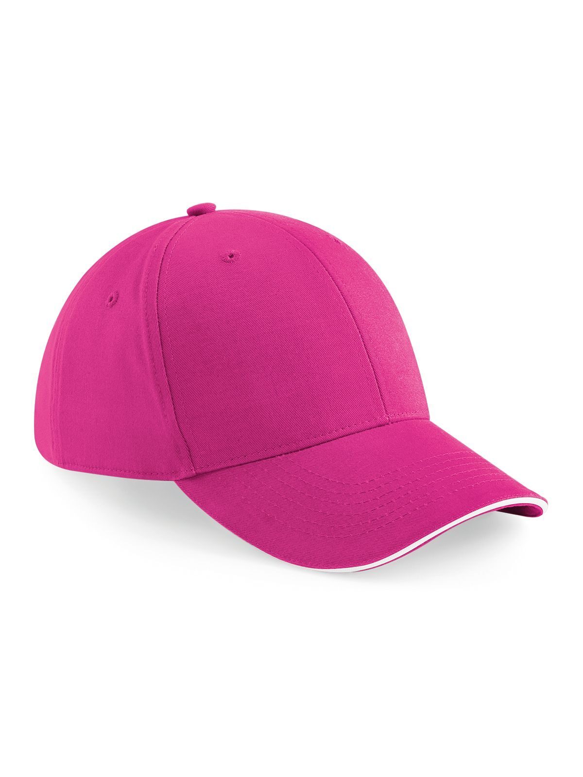 Boné Athleisure de 6 painéis - FUSW - Fúcsia/branco