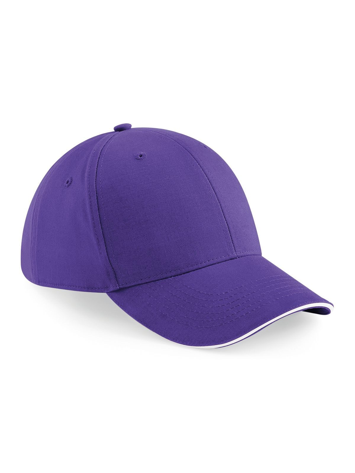 Boné Athleisure de 6 painéis - PURW - Roxo/branco