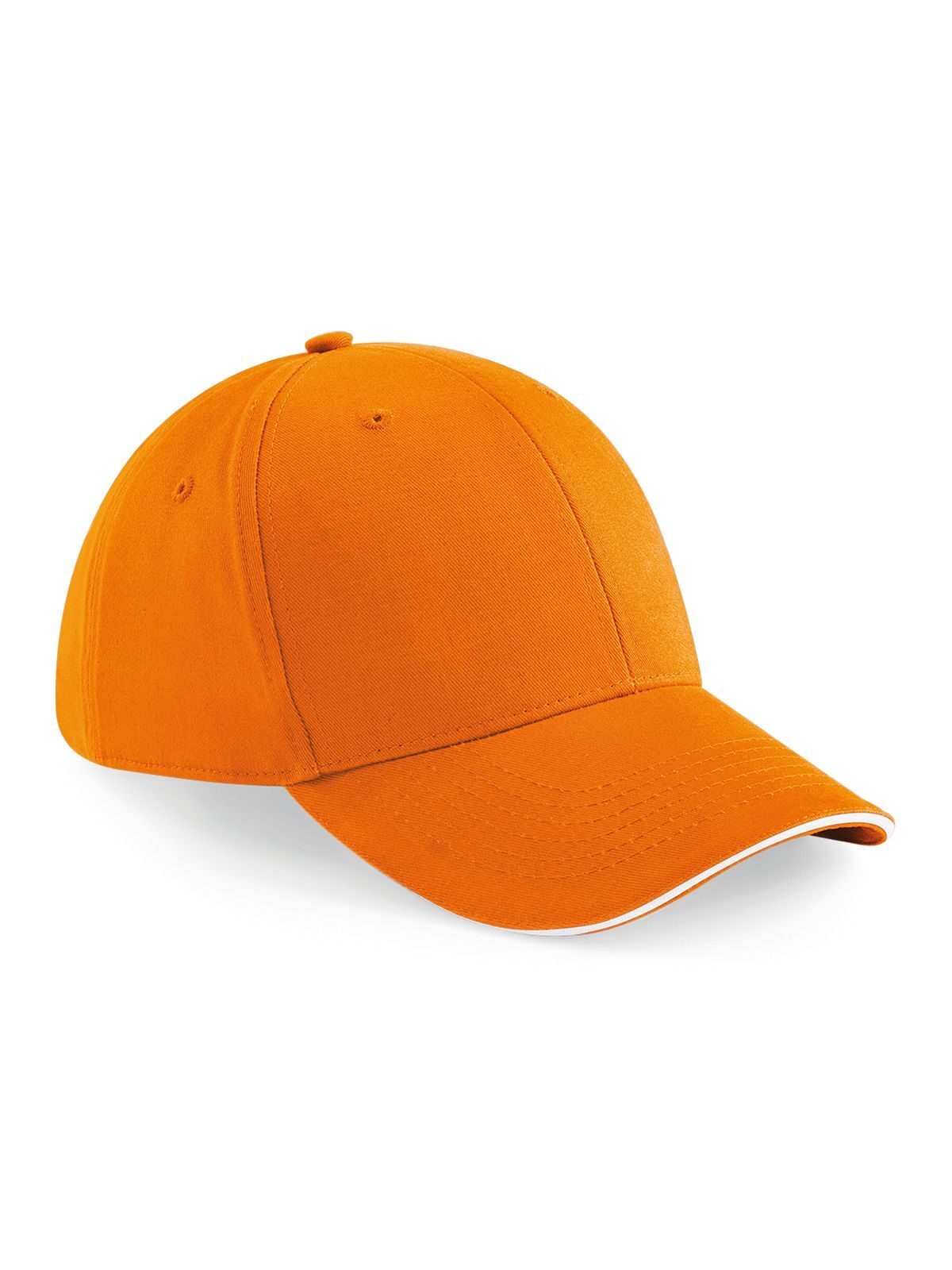 Boné Athleisure de 6 painéis - ORAW - Laranja/branco