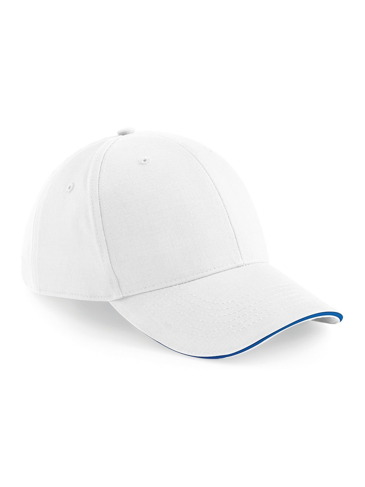 Boné Athleisure de 6 painéis - WHIR - Branco/real brilhante