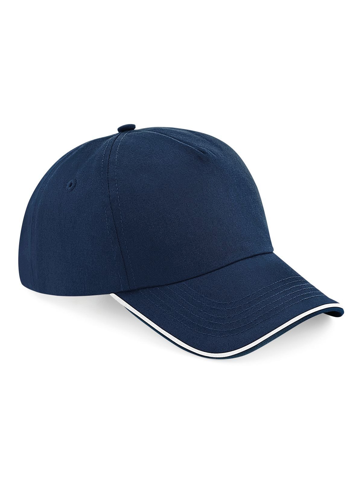 Boné autêntico de 5 painéis com aba debrum - FNAW - Azul marinho francês/branco