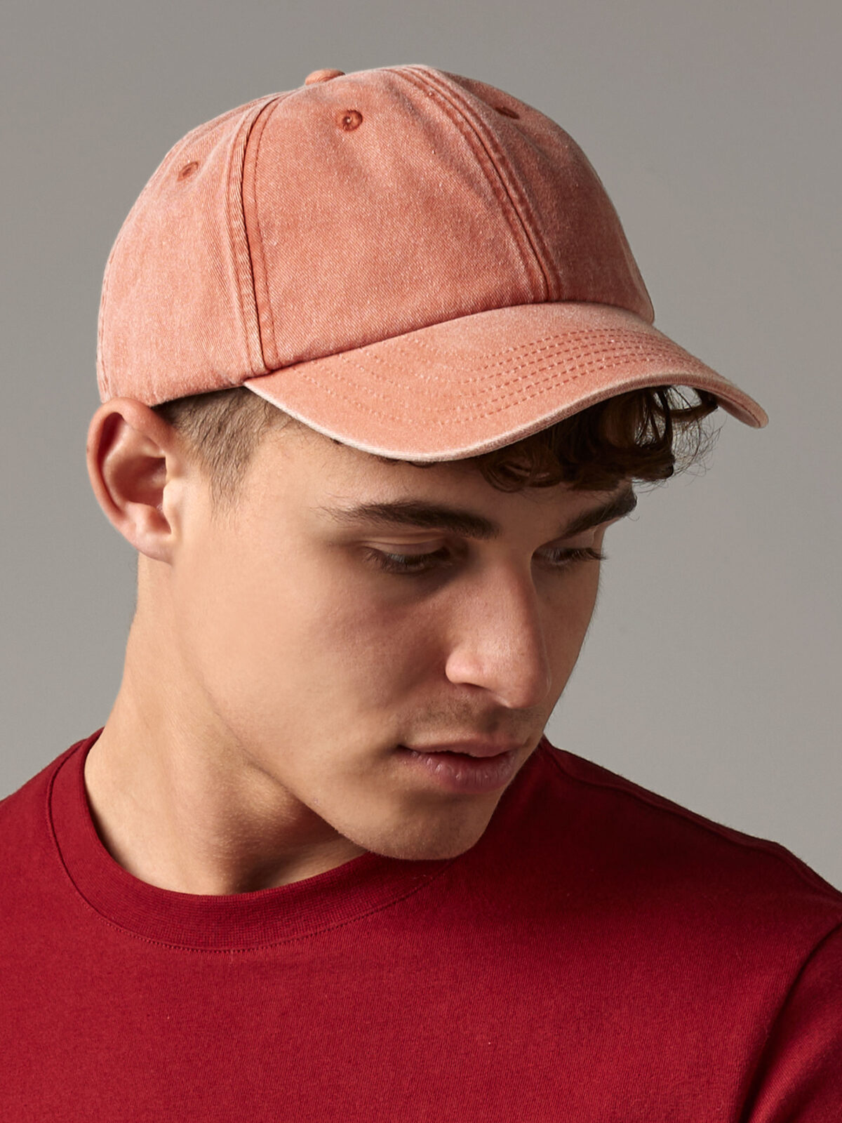 Boné vintage de perfil baixo