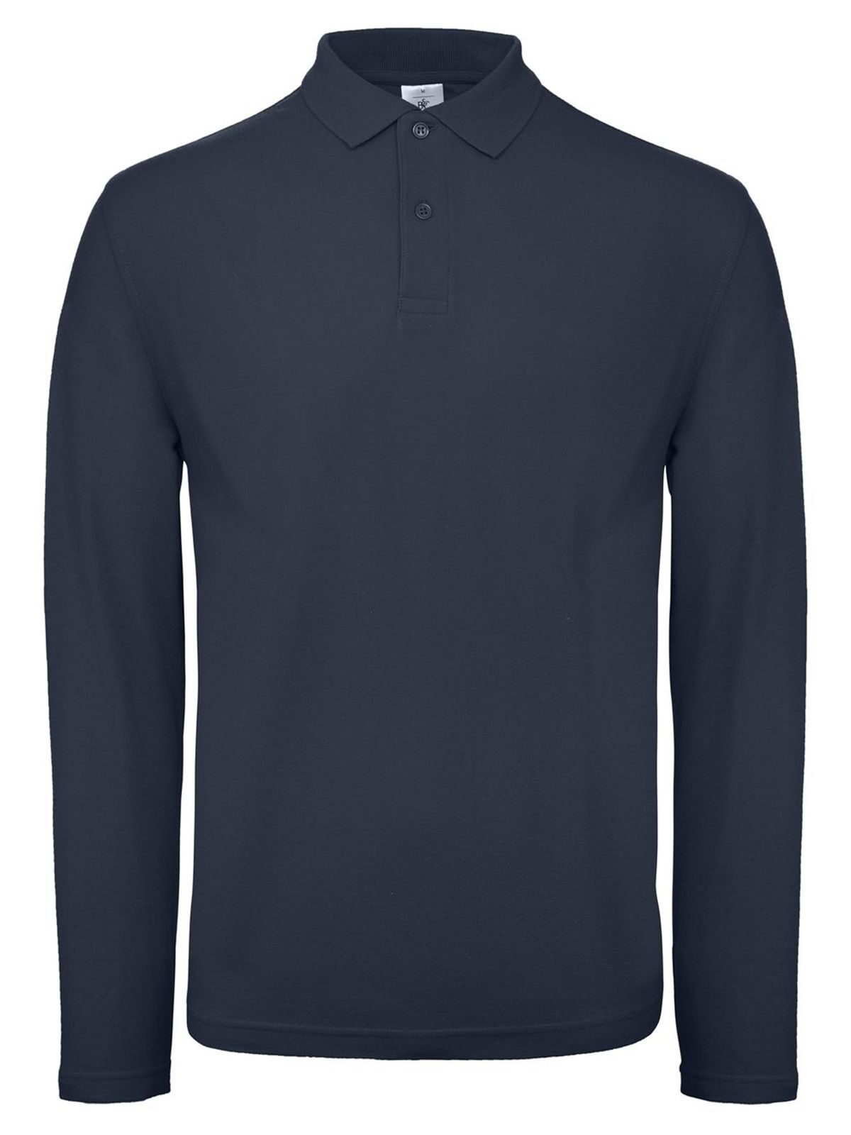 Camisa polo masculina de manga comprida ID.001 - NA003 - Marinha